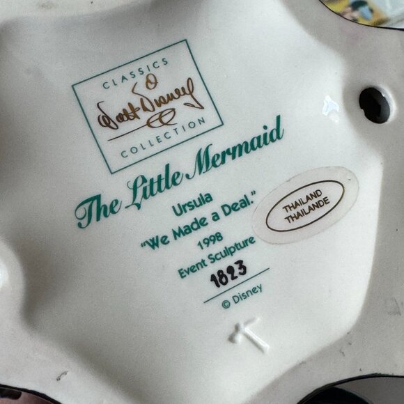 WDCC Ursula Walt Disney Classic Collection Little Mermaid We Made a Deal Box COA - Picture 10 of 12